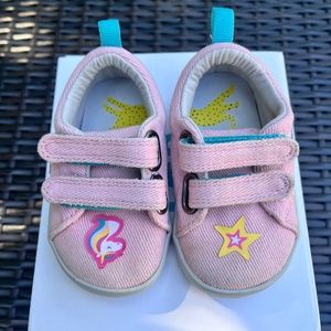 Ten Little Everyday Recycled Canvas Toddler Shoes - Light Pink size